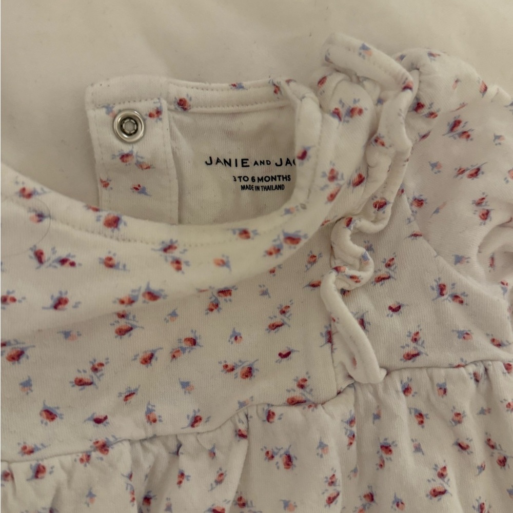 Janie and Jack Floral Baby romper onesie